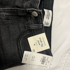 Abercrombie kids high rise wide leg jeans